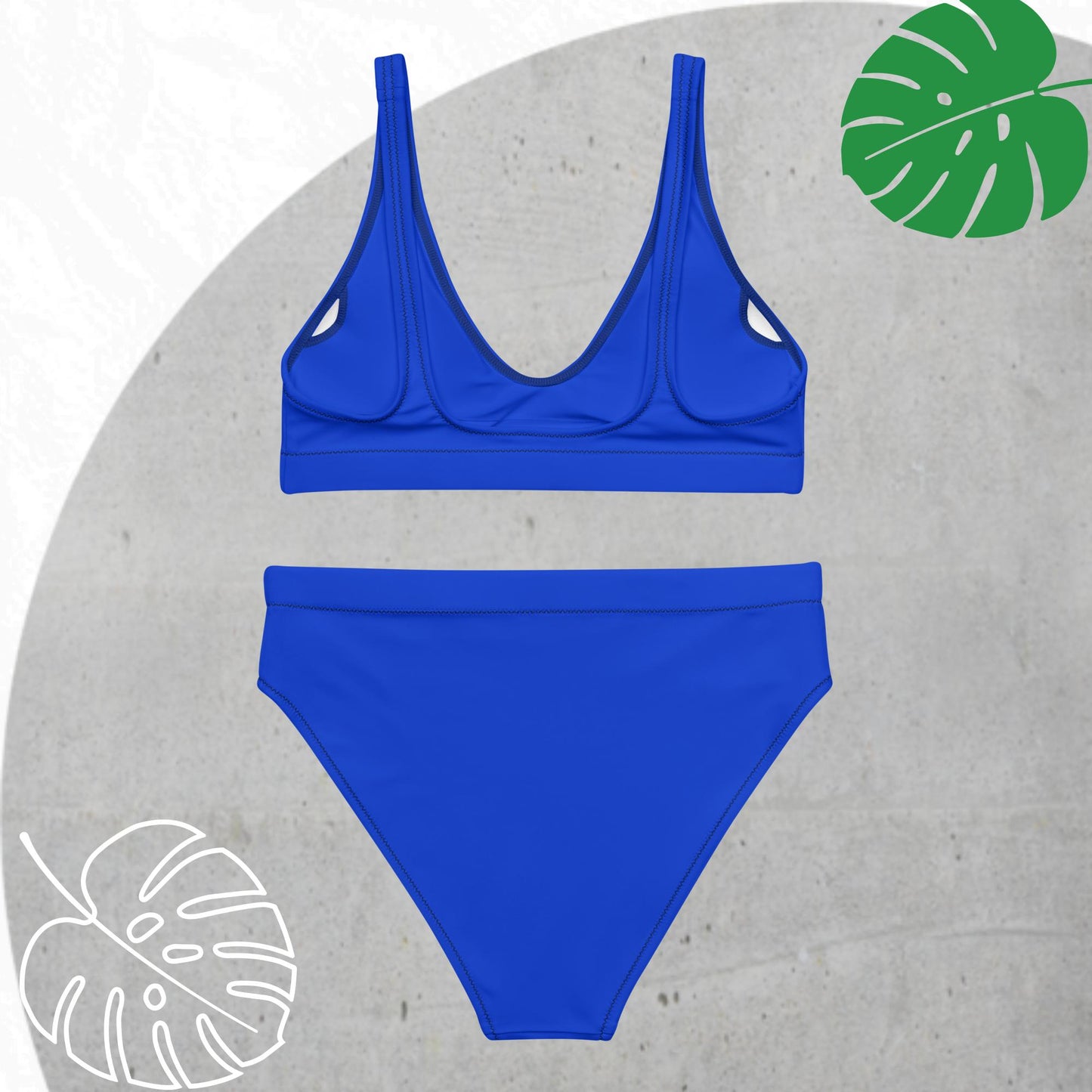 Blue high-waisted Set