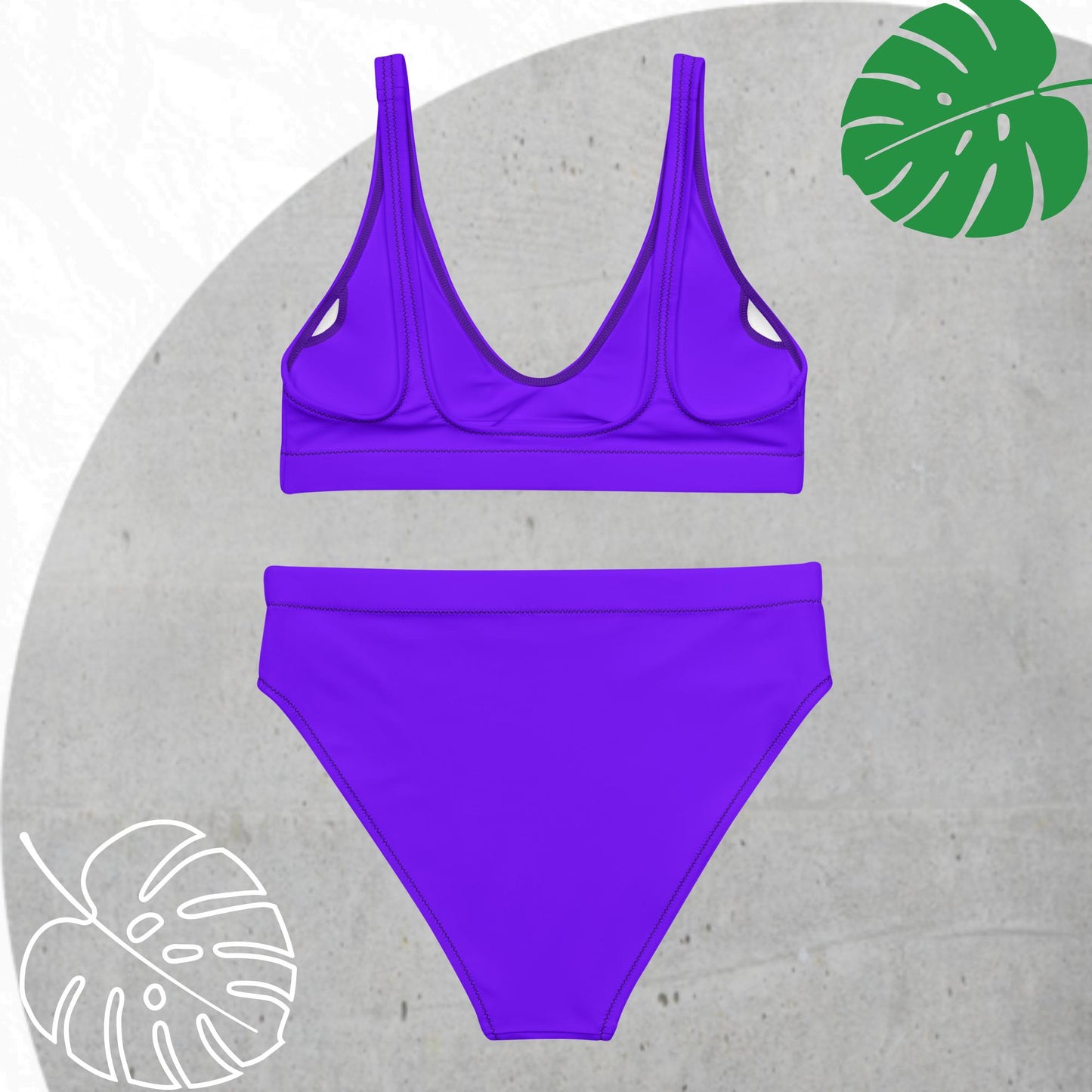 Purple high-waisted Set