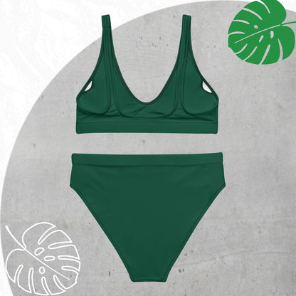 Green high-waisted set