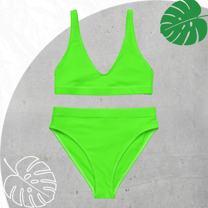 Green (neon) high-waisted Set