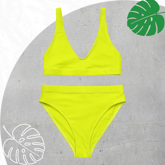 Yellow (highlighter) high-waisted Set