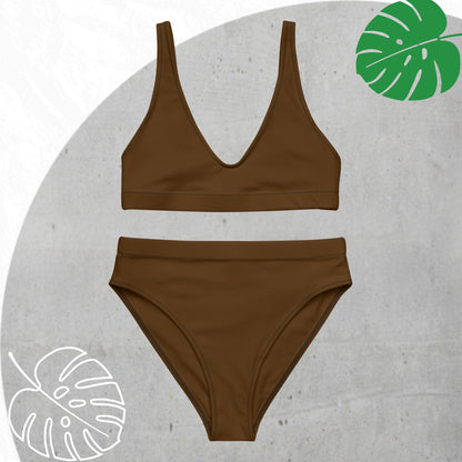 Brown high-waisted Set