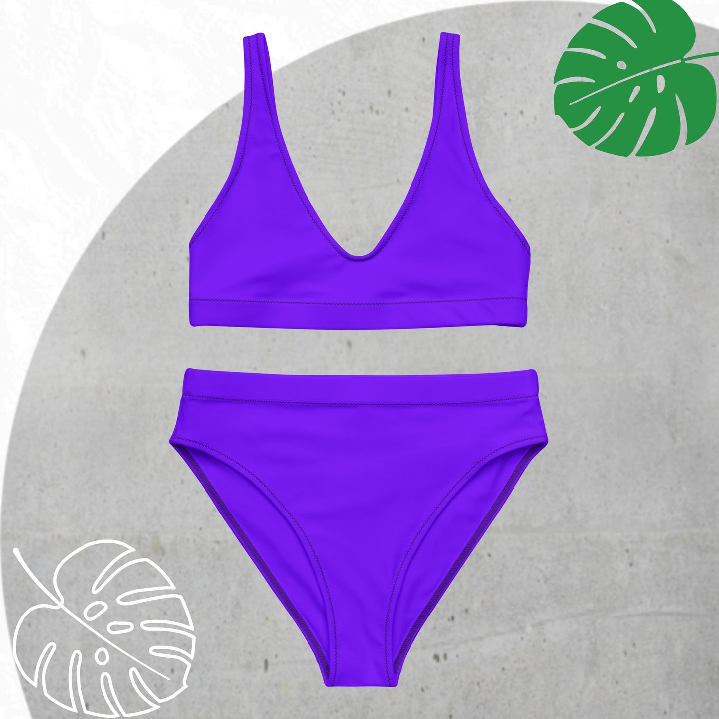 Purple high-waisted Set