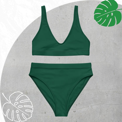 Green high-waisted set