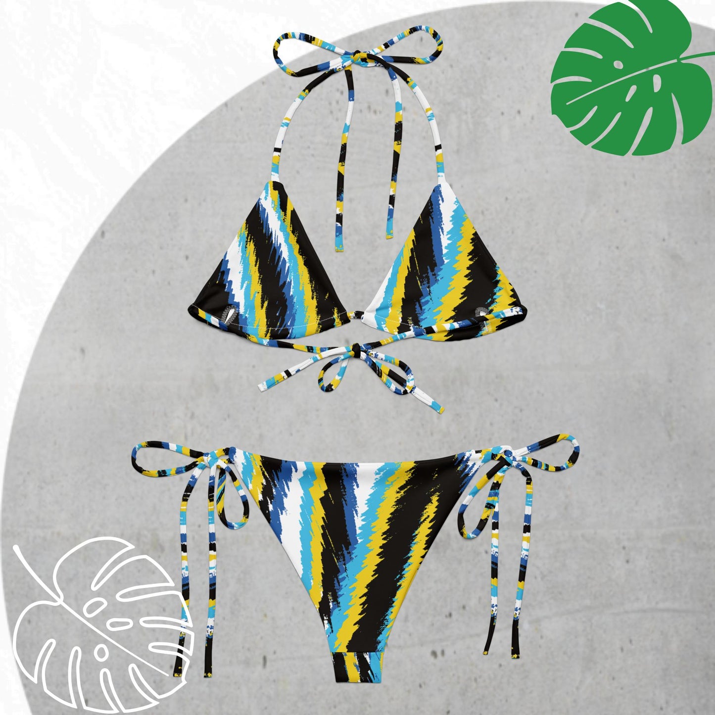 Vibrant Stripes Bikini Set