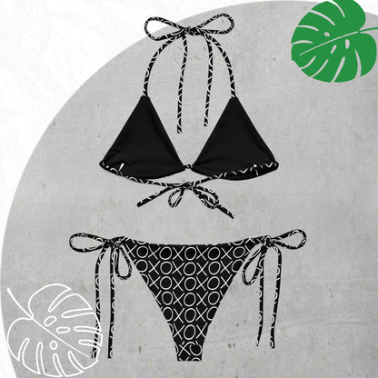 Black XOXO Bikini Set