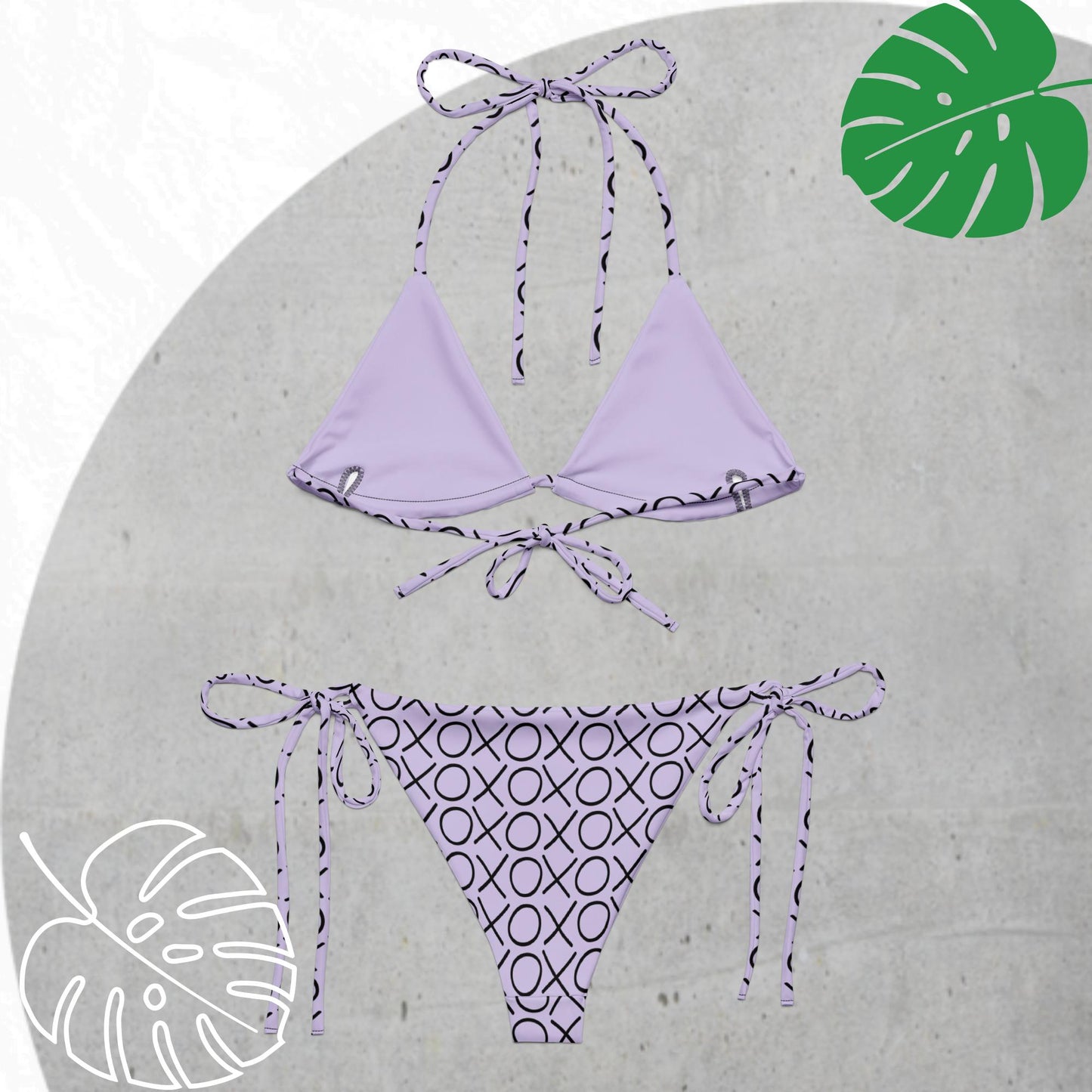 Lavender XOXO Bikini Set