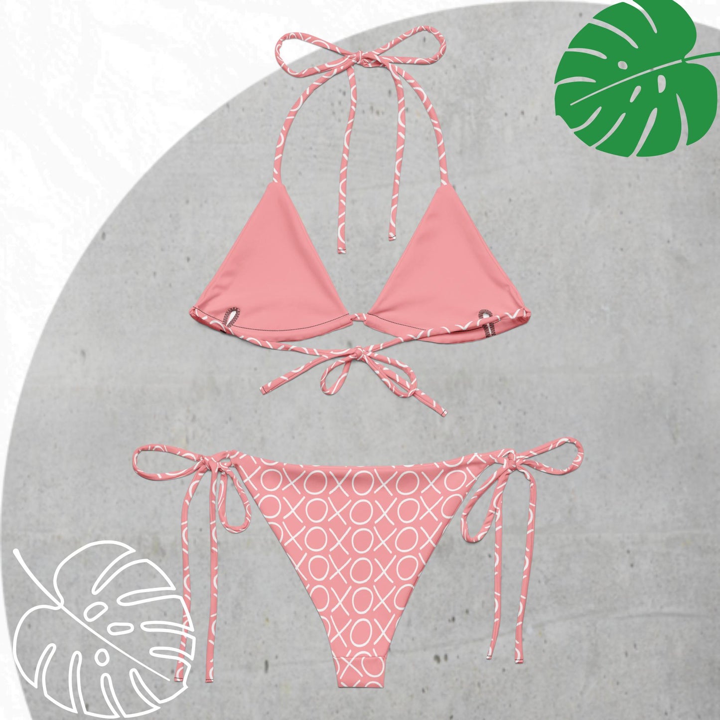 Pink XOXO Bikini Set