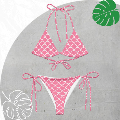 Mermaid Pink Bikini Set