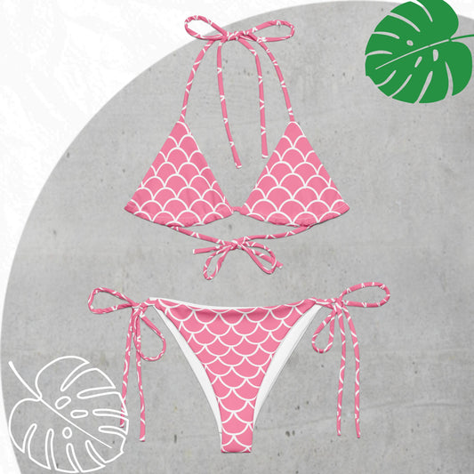 Mermaid Pink Bikini Set