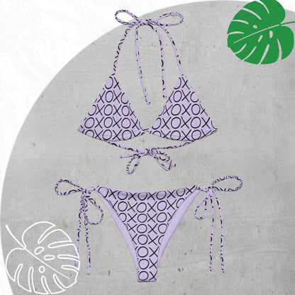 Lavender XOXO Bikini Set