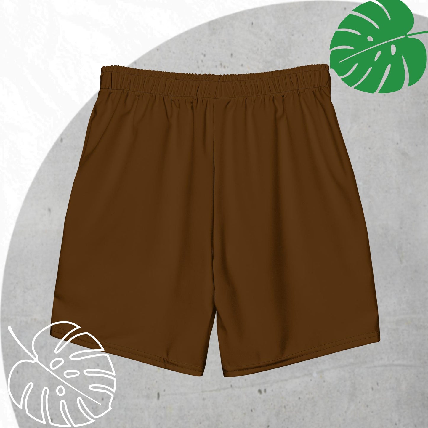 Brown swim trunks