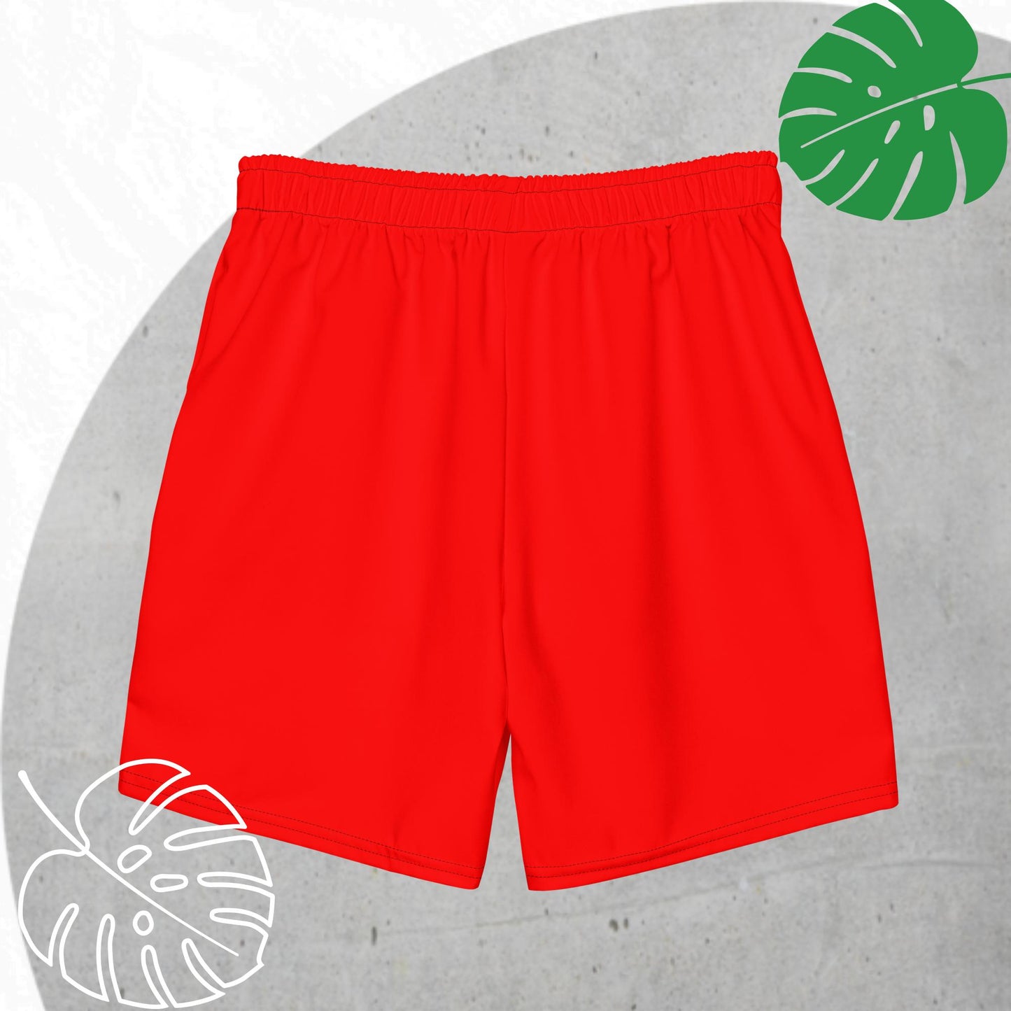 Red swim trunks