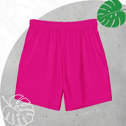 Fuchsia swim trunks