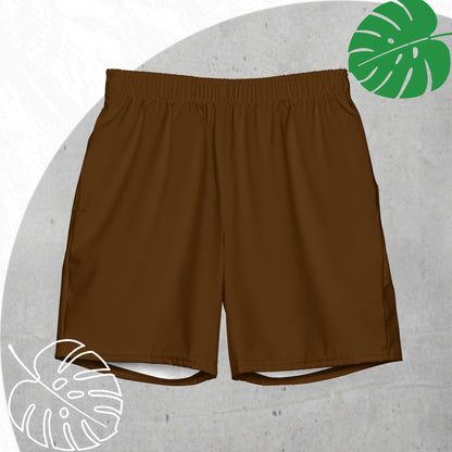 Brown swim trunks