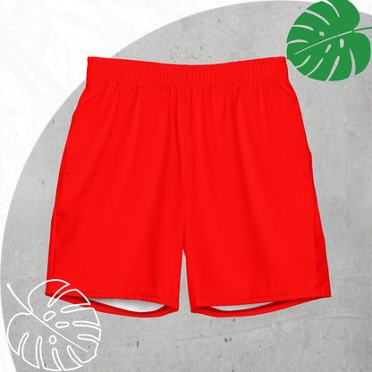 Red swim trunks