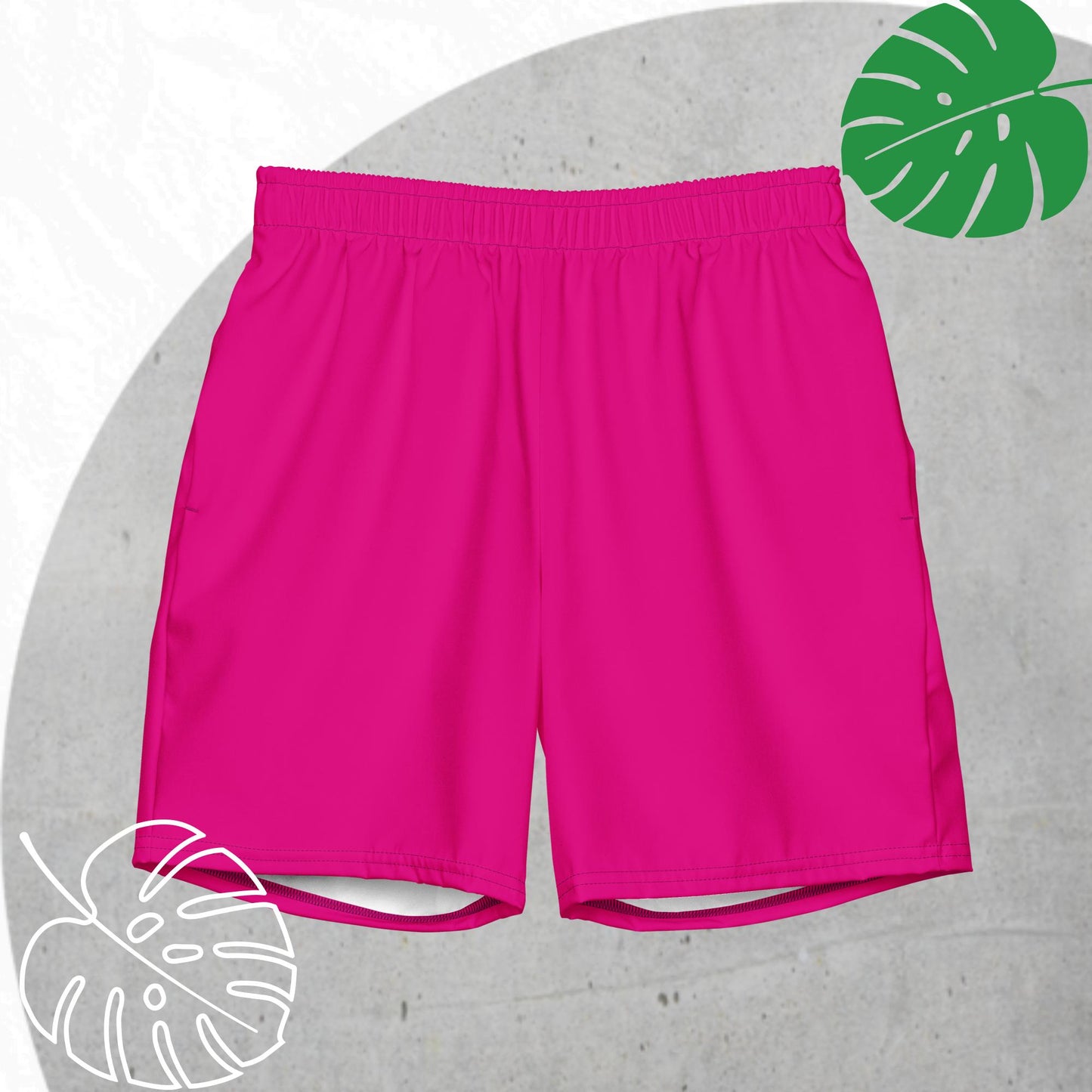 Fuchsia swim trunks