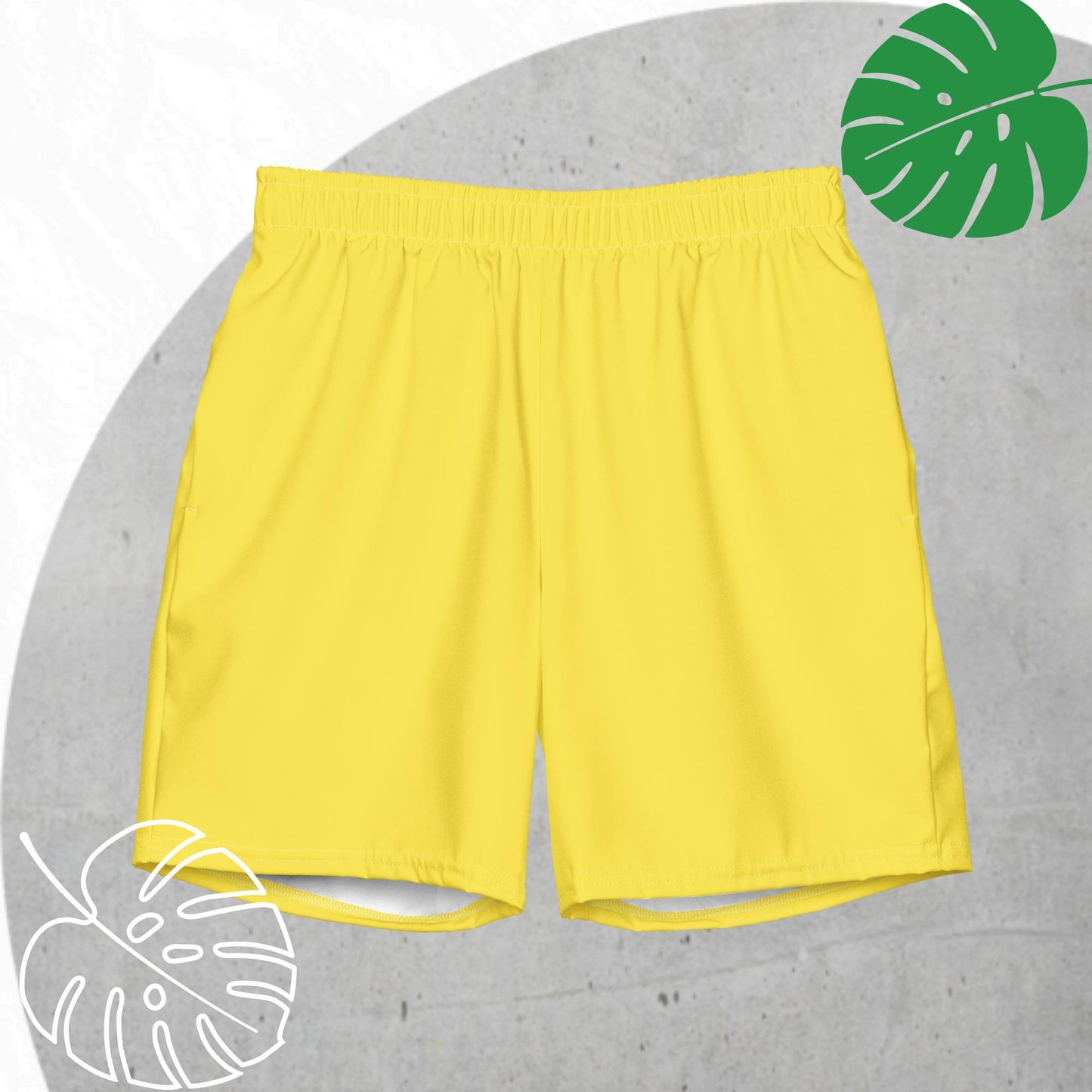 Yellow swim trunks