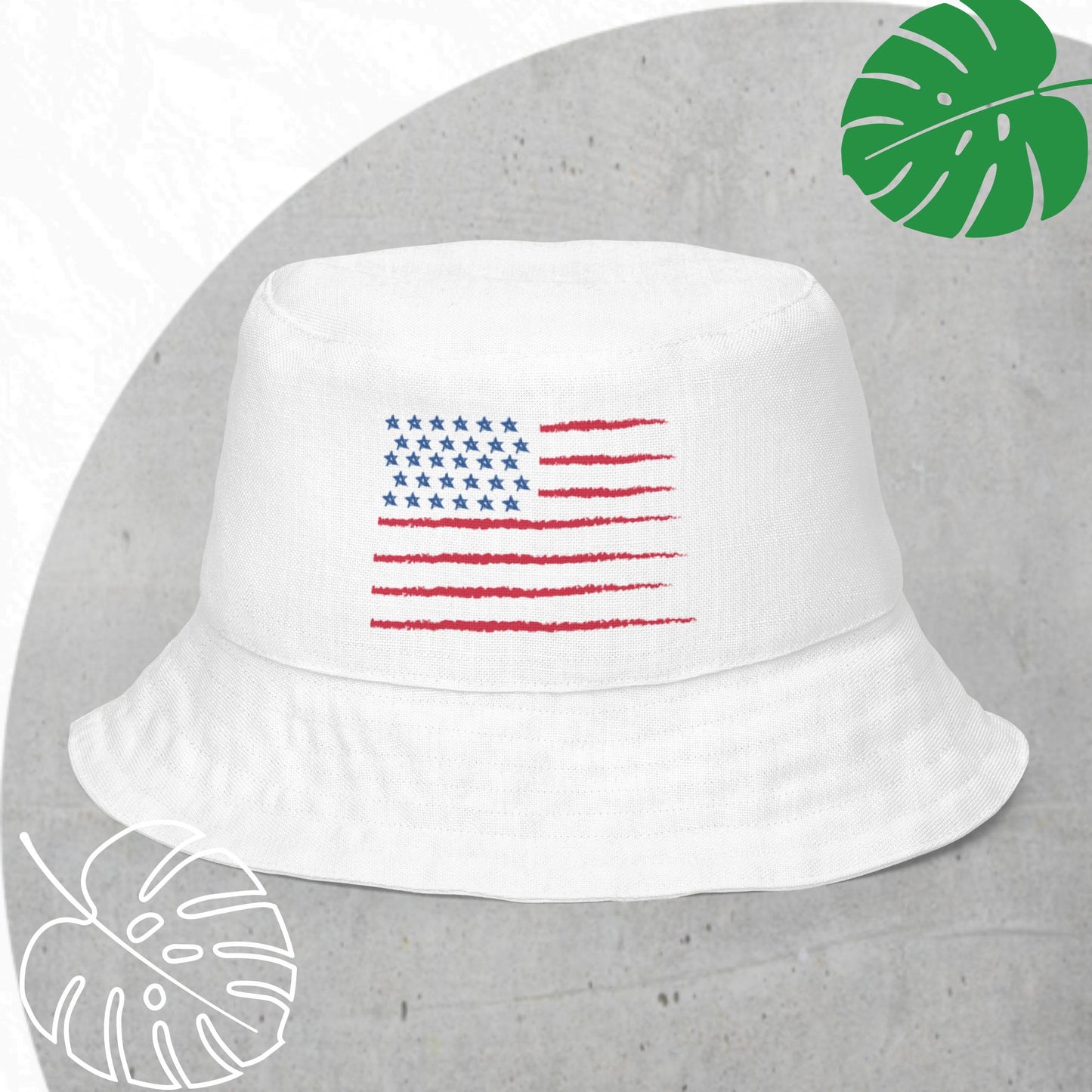 Reversible Flag bucket hat