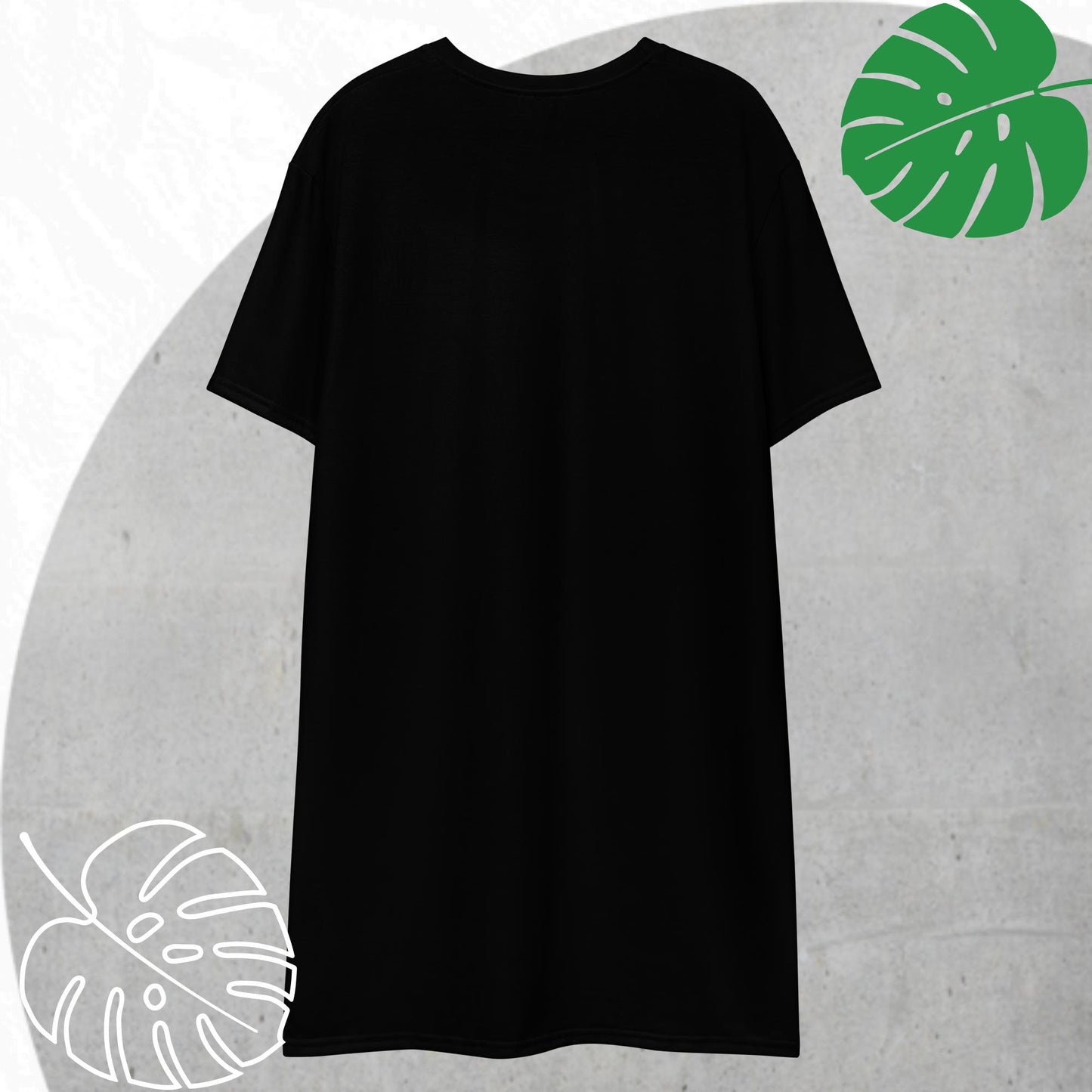 Black T-shirt dress