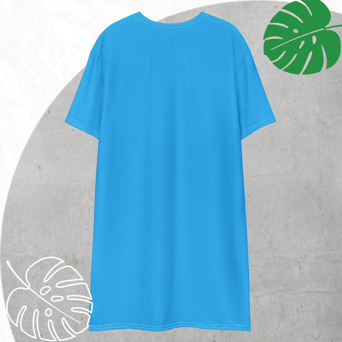 Blue (neon) T-shirt dress