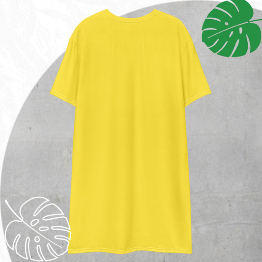 Yellow T-shirt dress