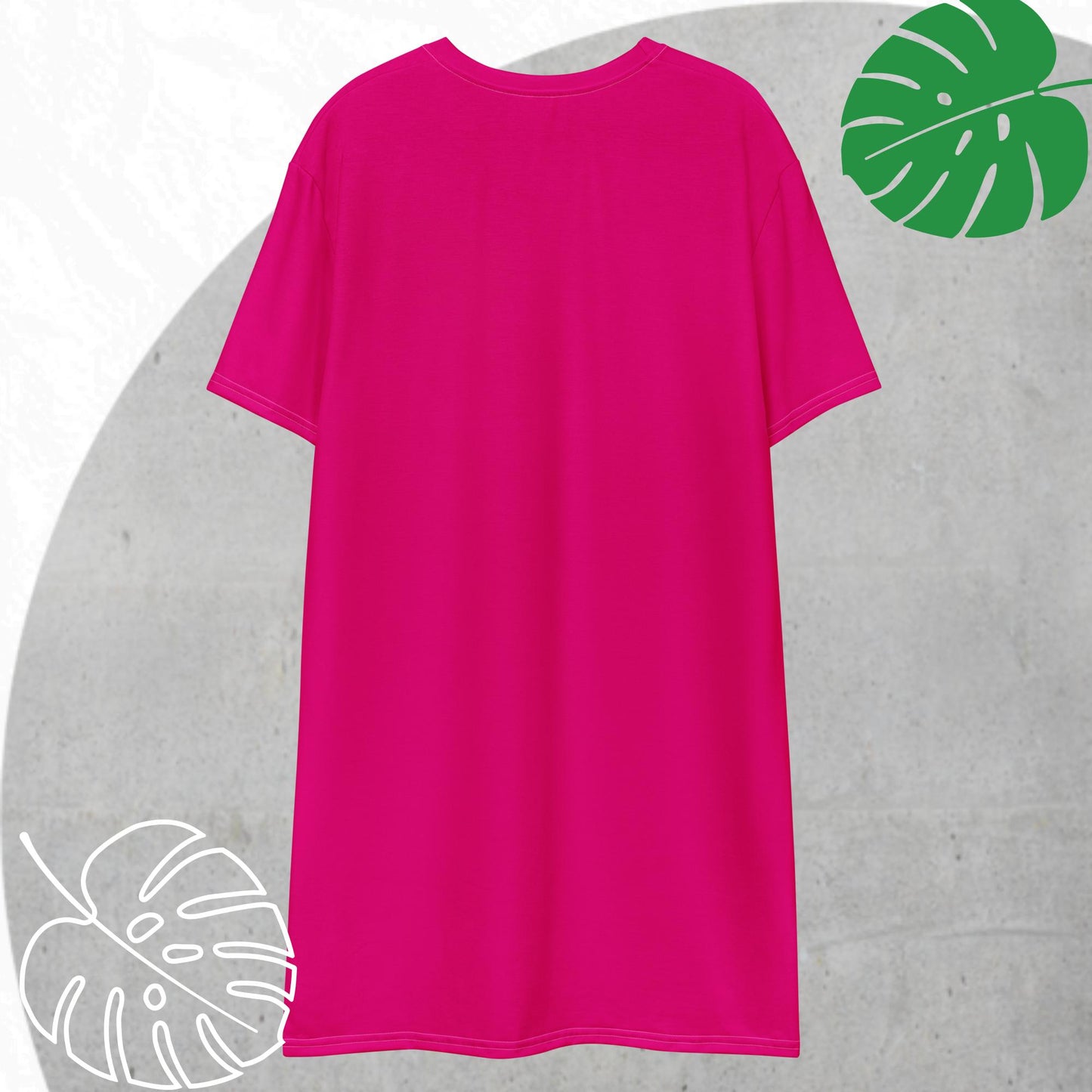 Fuchsia T-shirt dress