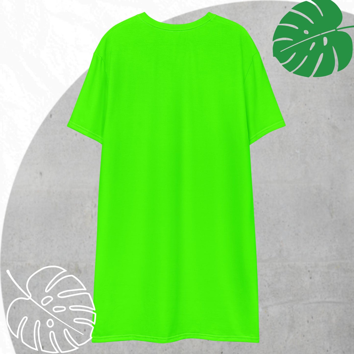 Green (neon) T-shirt dress