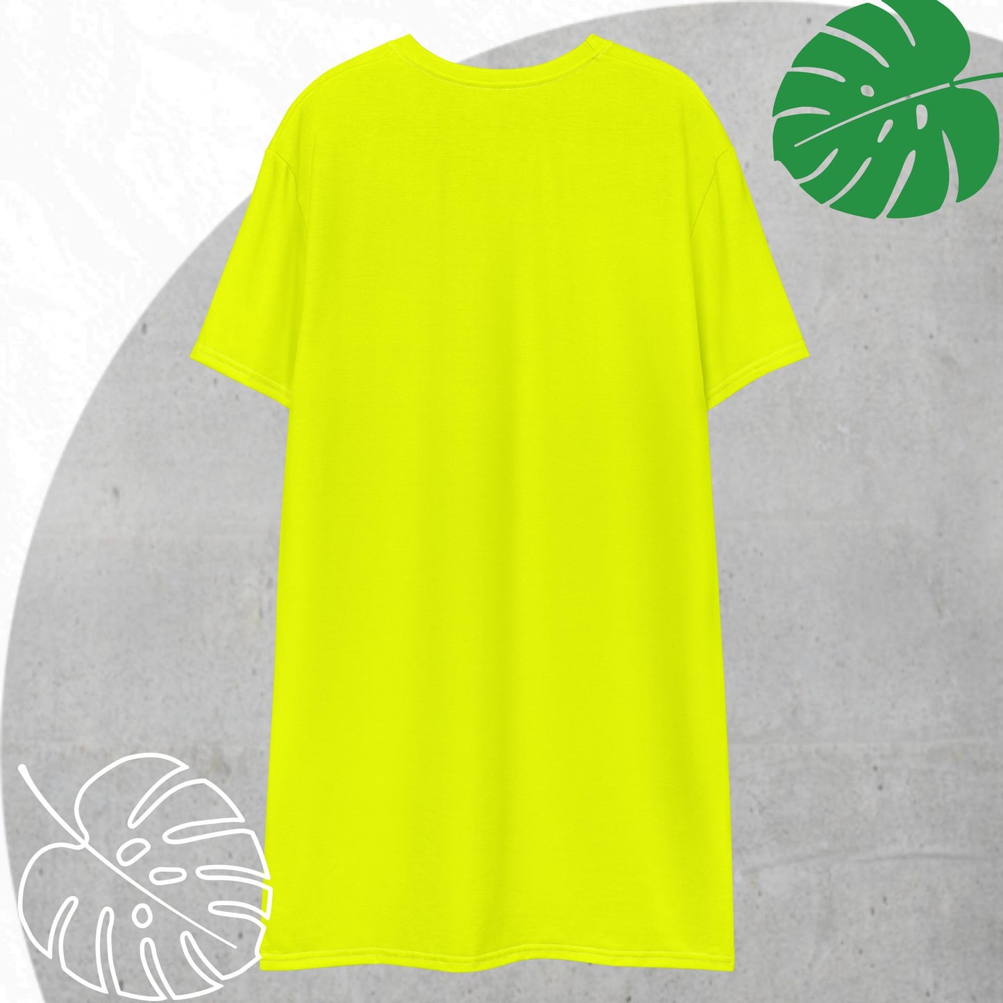 Yellow (neon) T-shirt dress