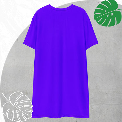 Purple T-shirt dress