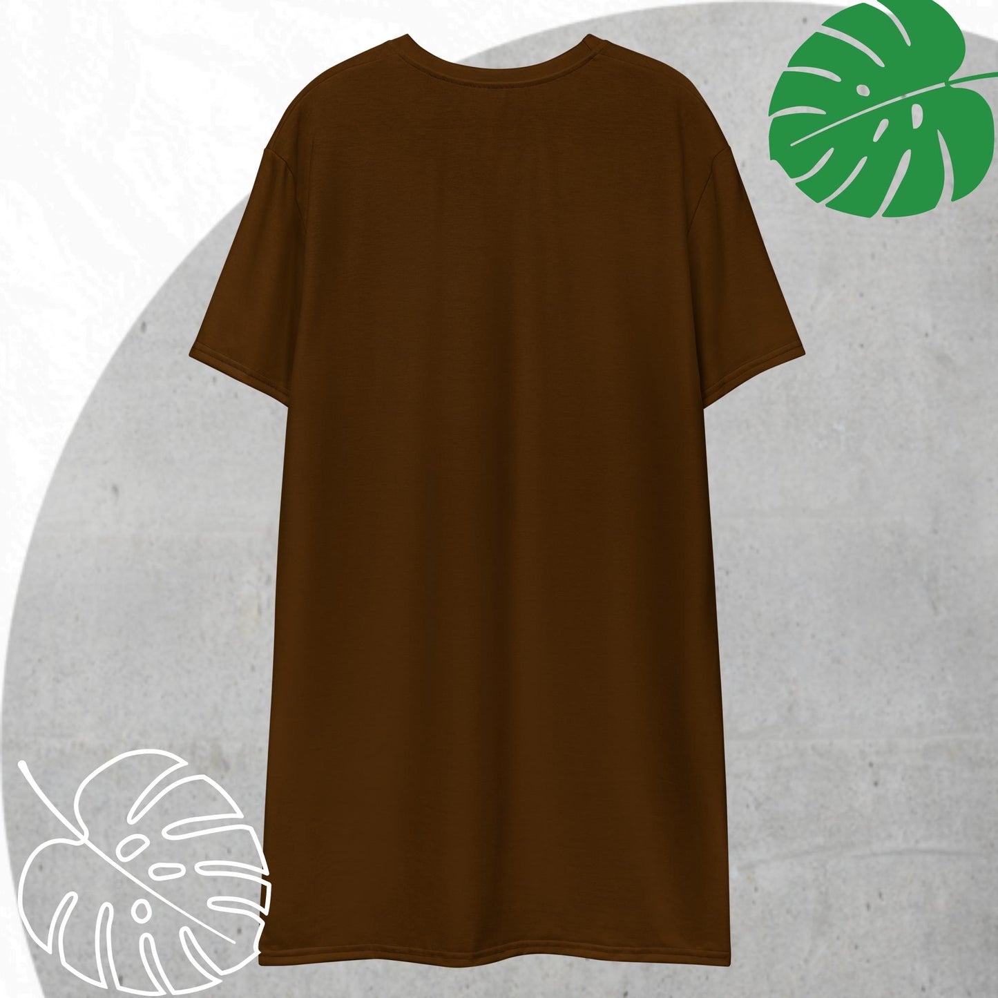 Brown T-shirt dress