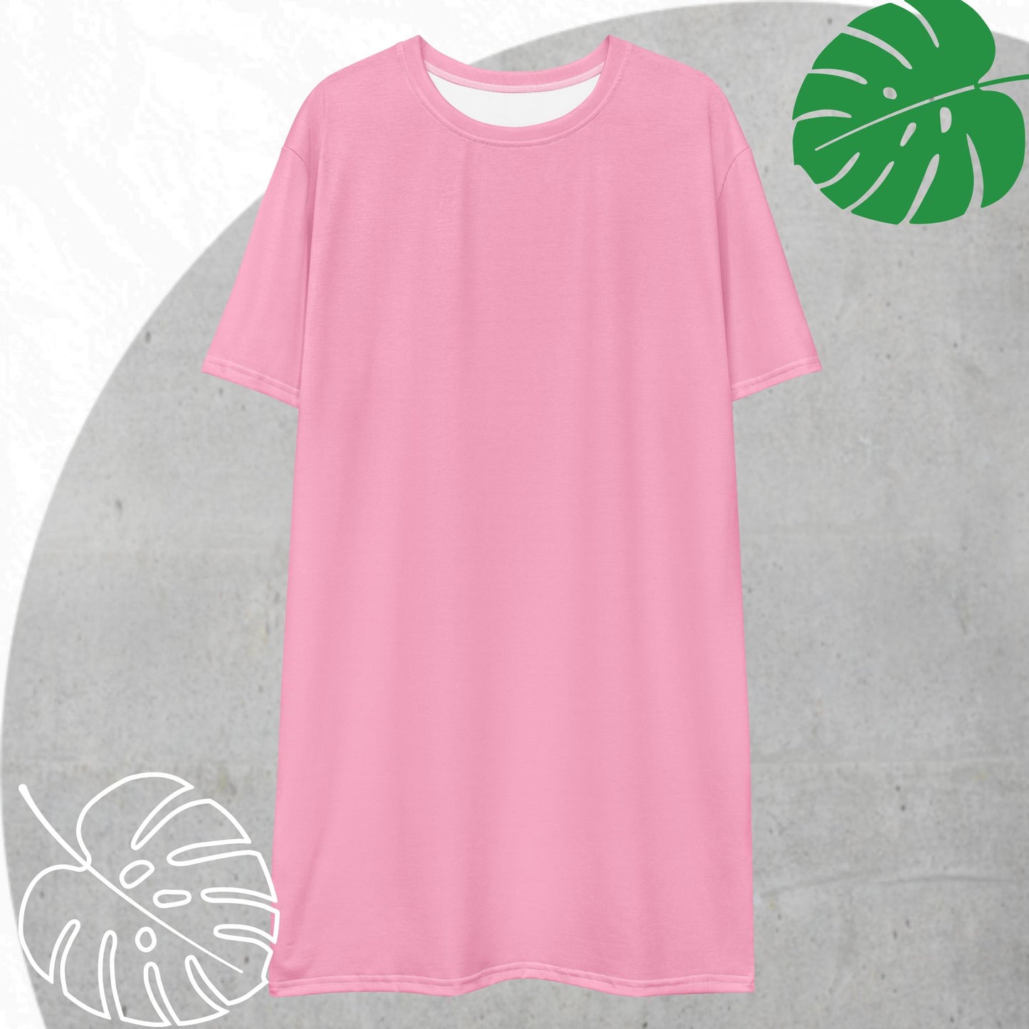 Pink T-shirt dress