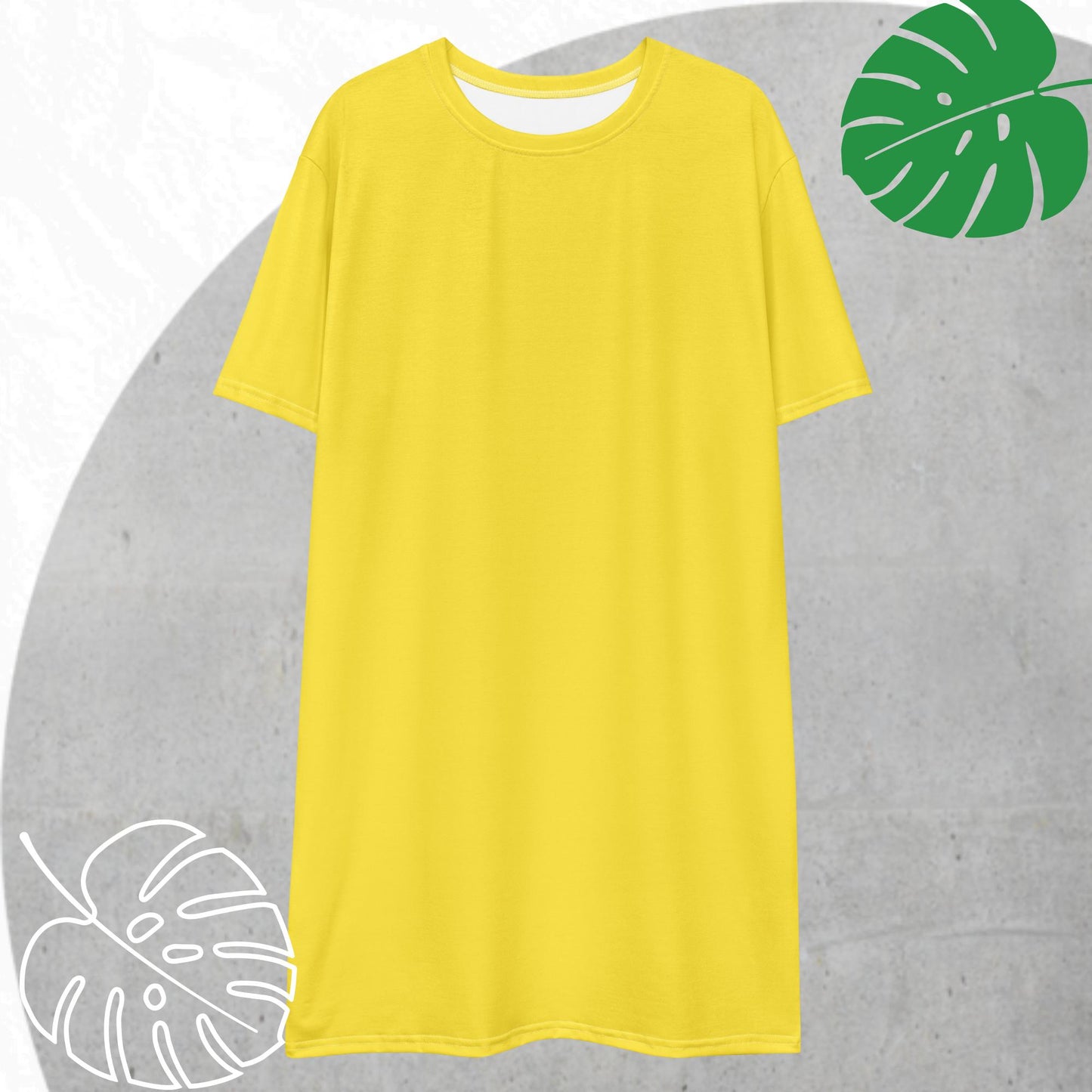 Yellow T-shirt dress