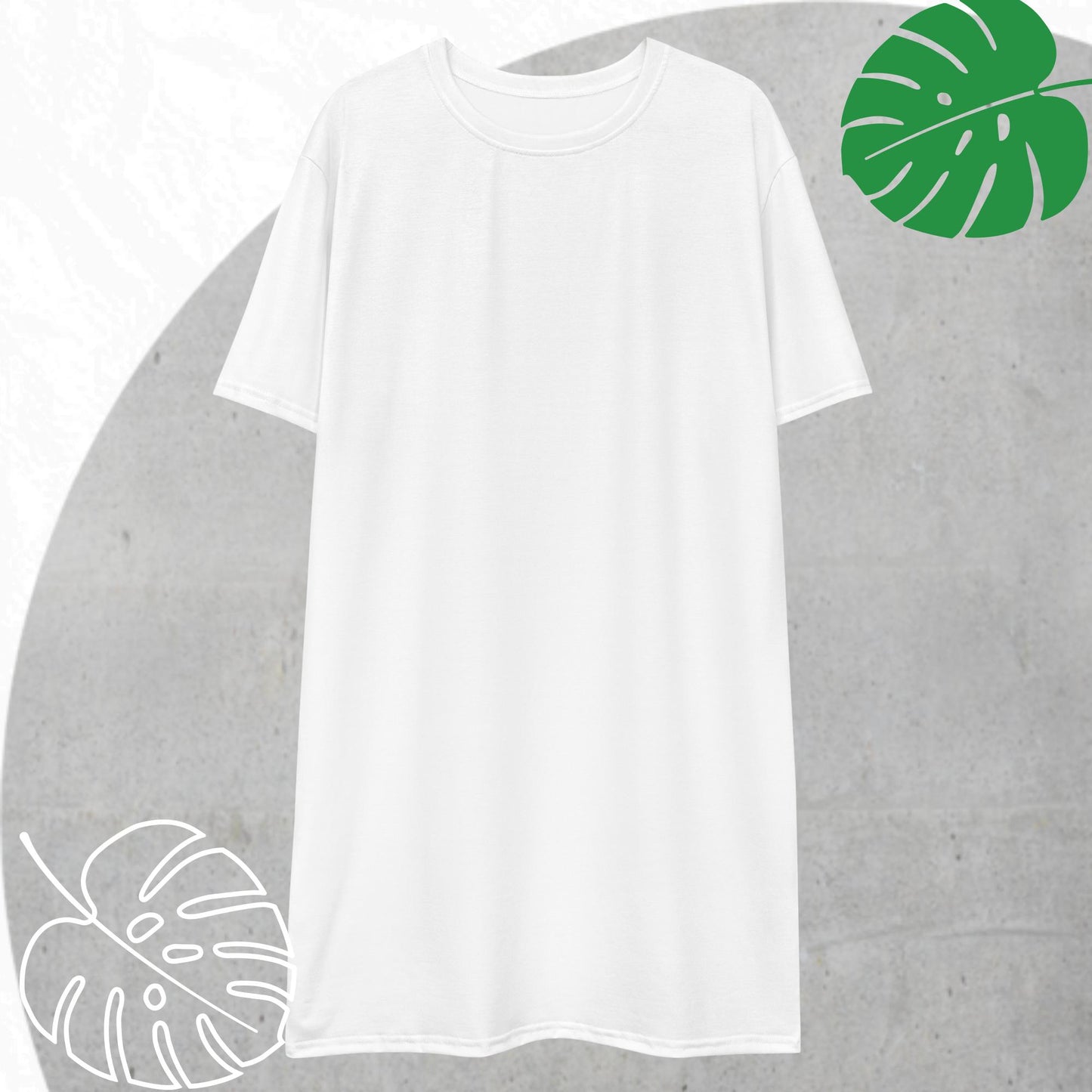 White T-shirt dress