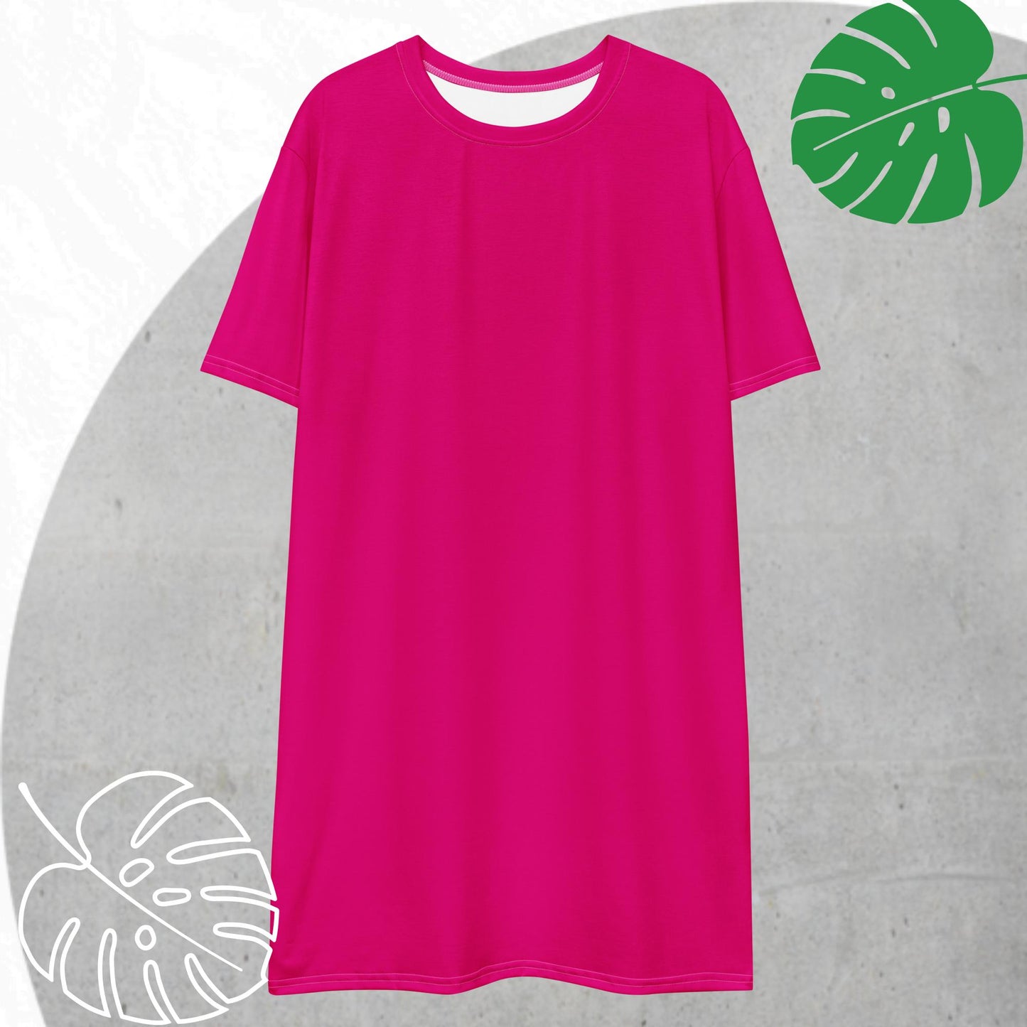 Fuchsia T-shirt dress