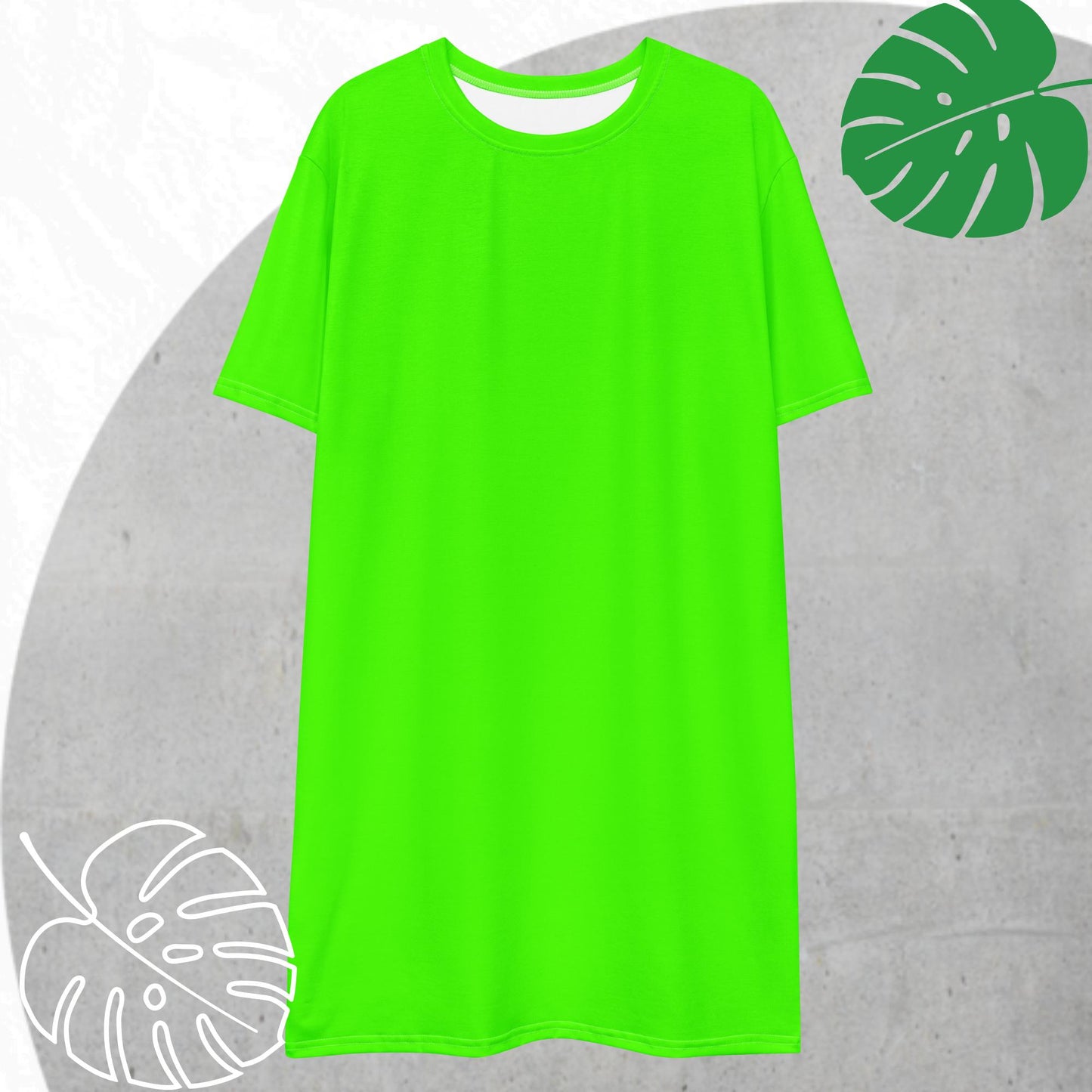 Green (neon) T-shirt dress