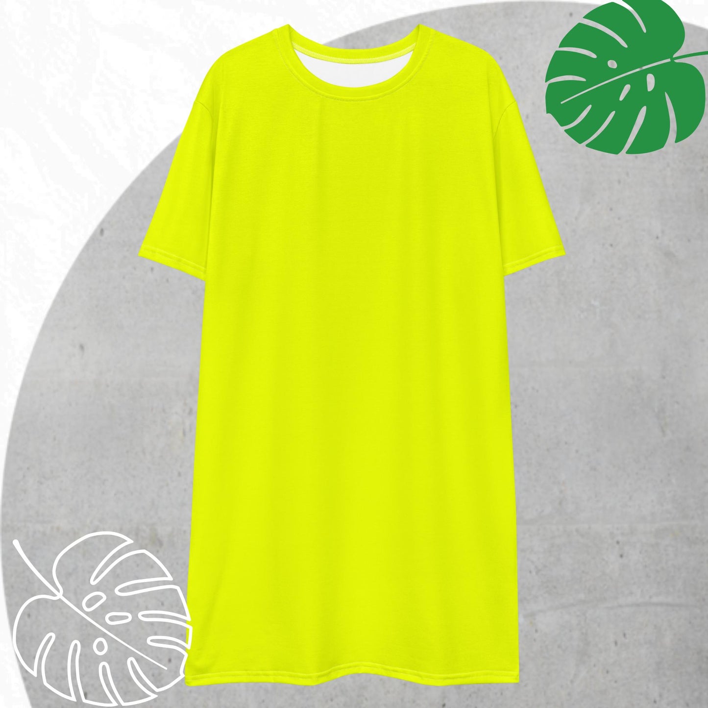 Yellow (neon) T-shirt dress