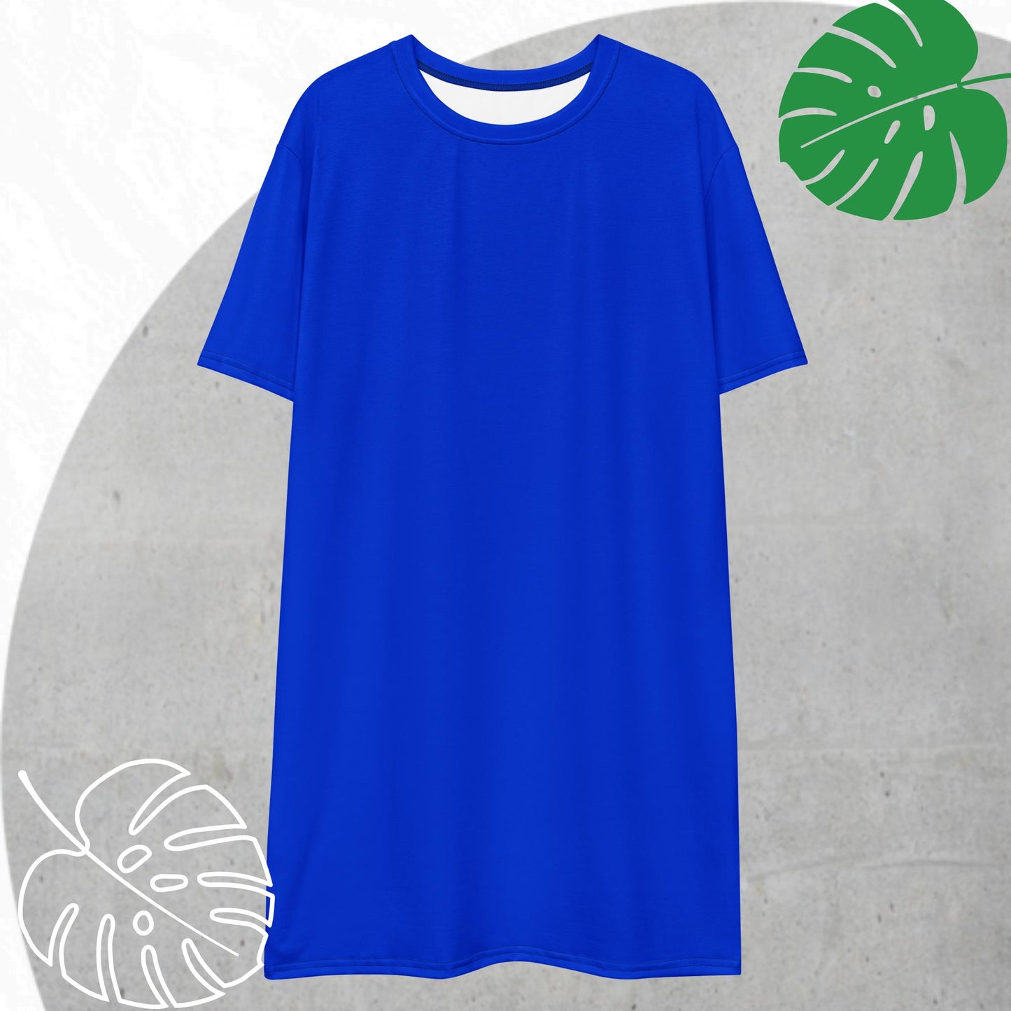 Blue T-shirt dress