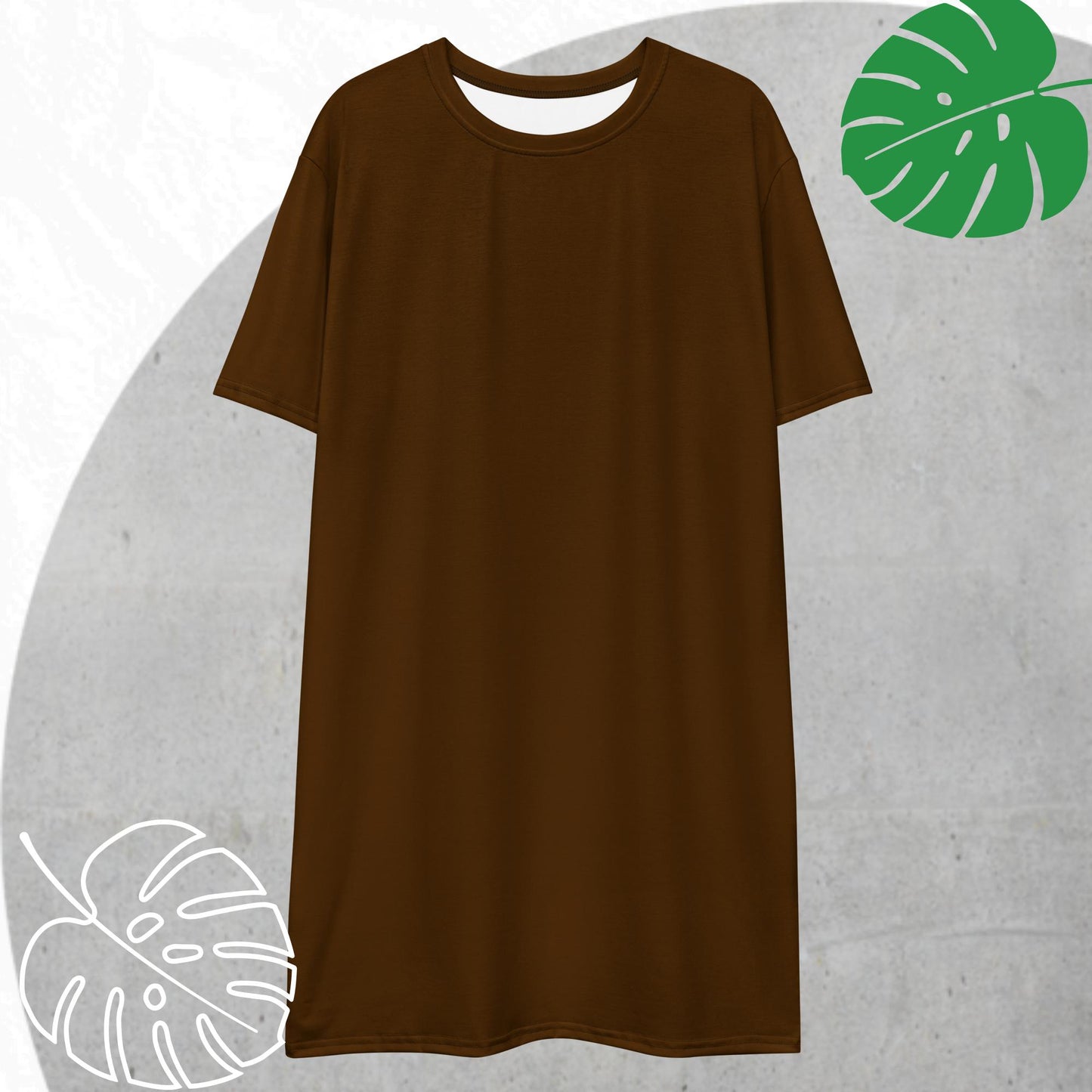 Brown T-shirt dress