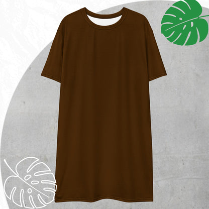 Brown T-shirt dress