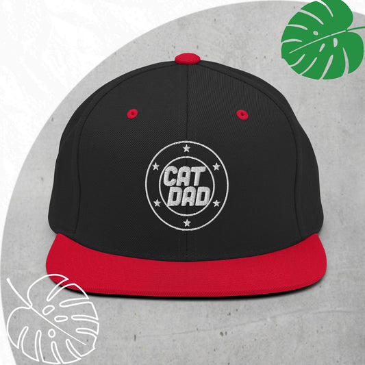 Cat Dad Snapback hat
