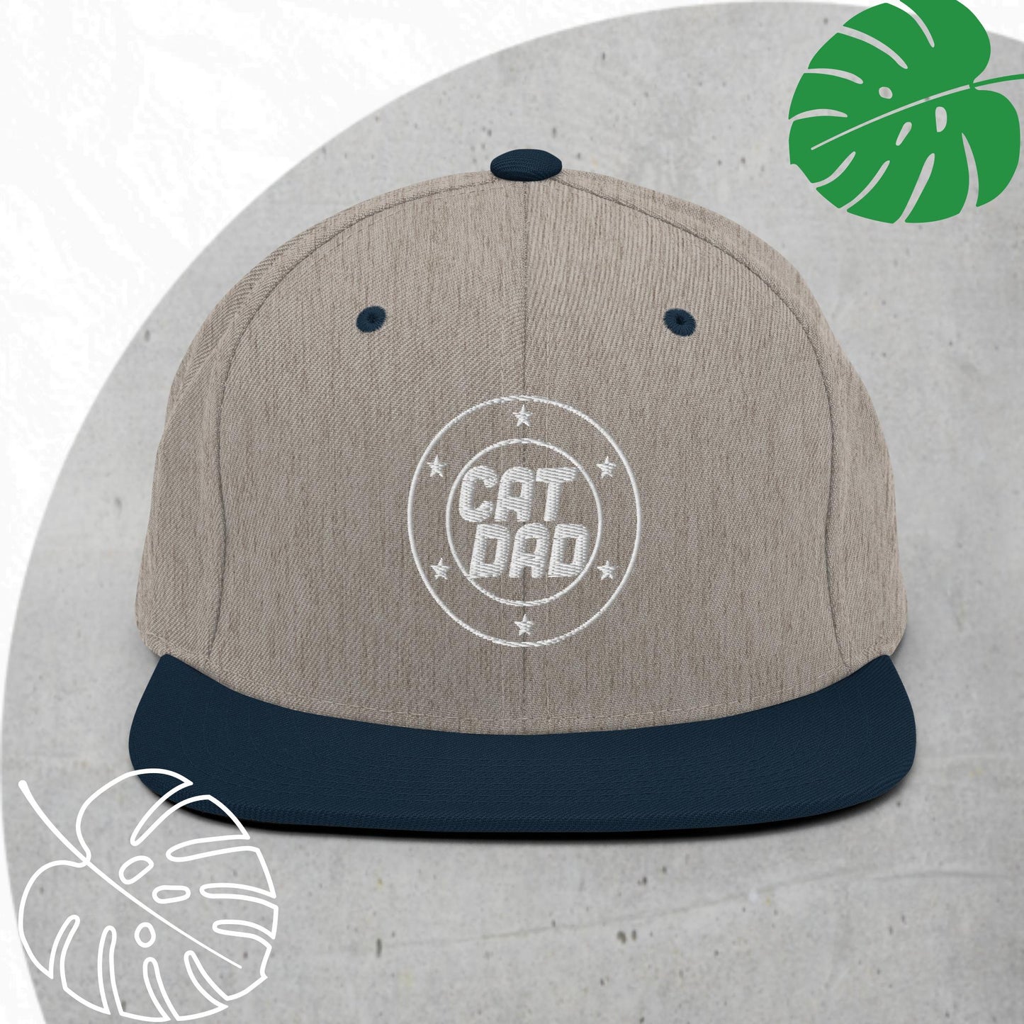 Cat Dad Snapback hat