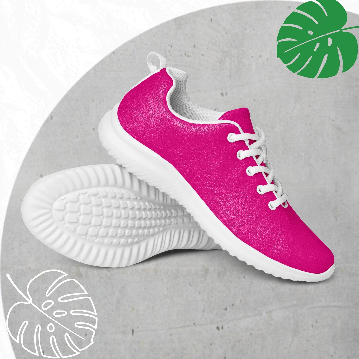 Fuchsia athletic shoes