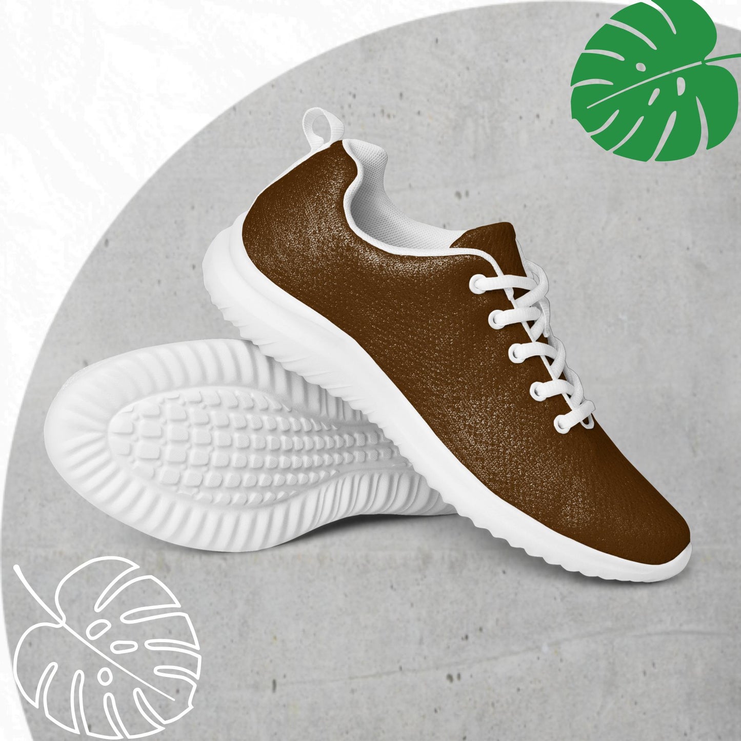 Brown athletic shoes