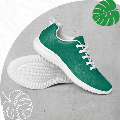 Green athletic shoes