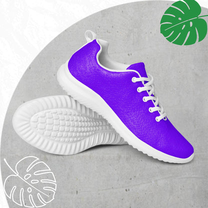 Purple athletic shoes