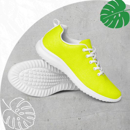 Yellow (neon) athletic shoes