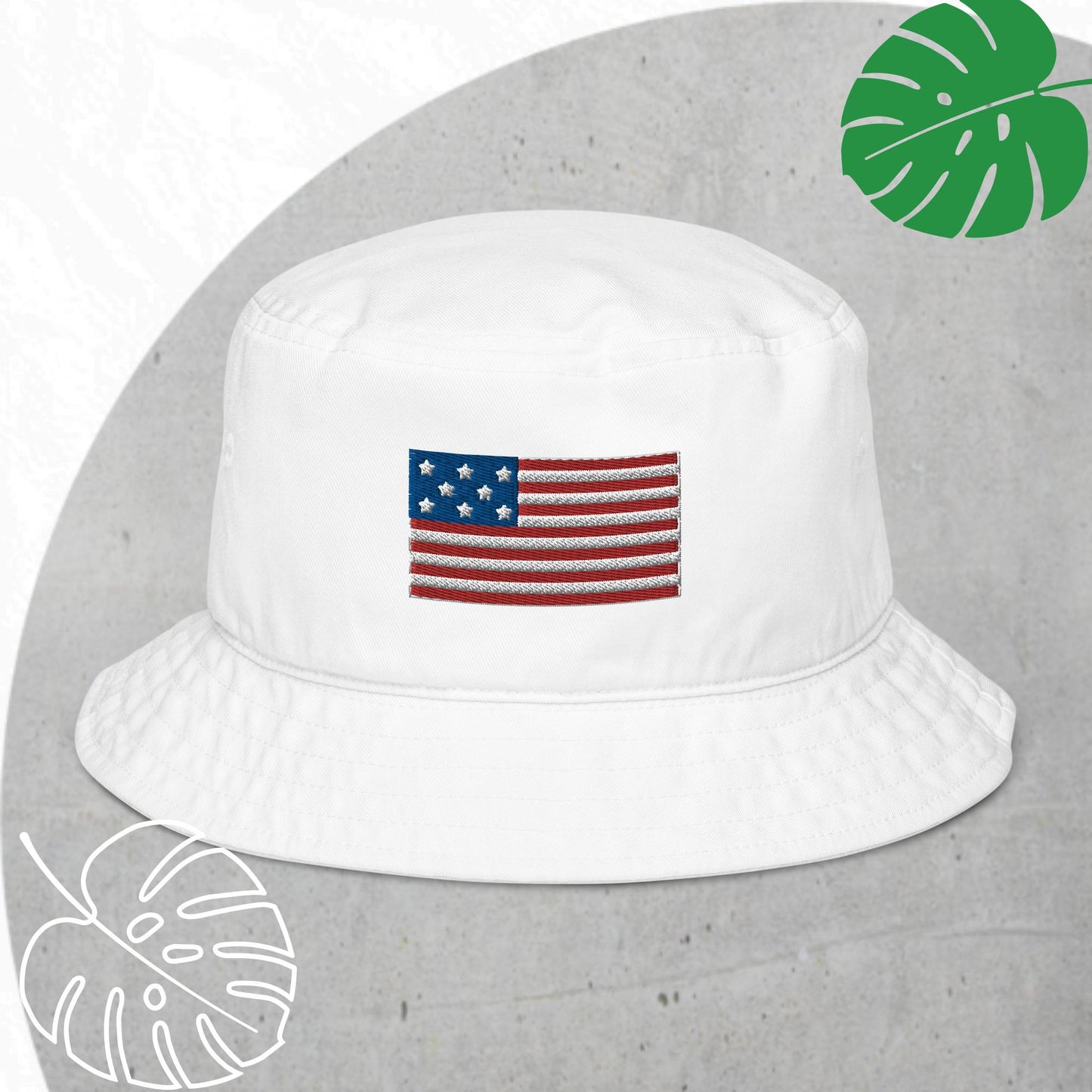 Flag bucket hat