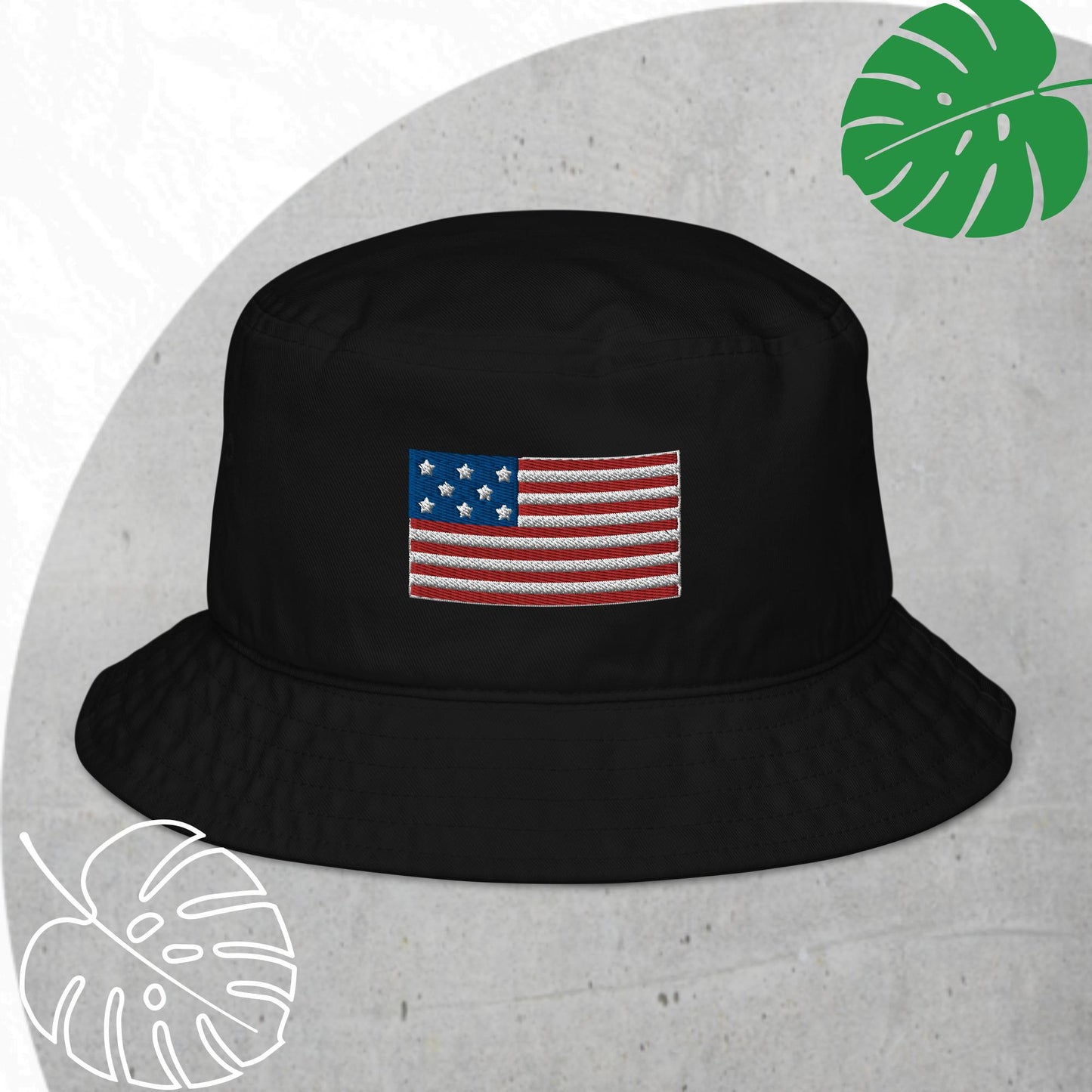 Flag bucket hat