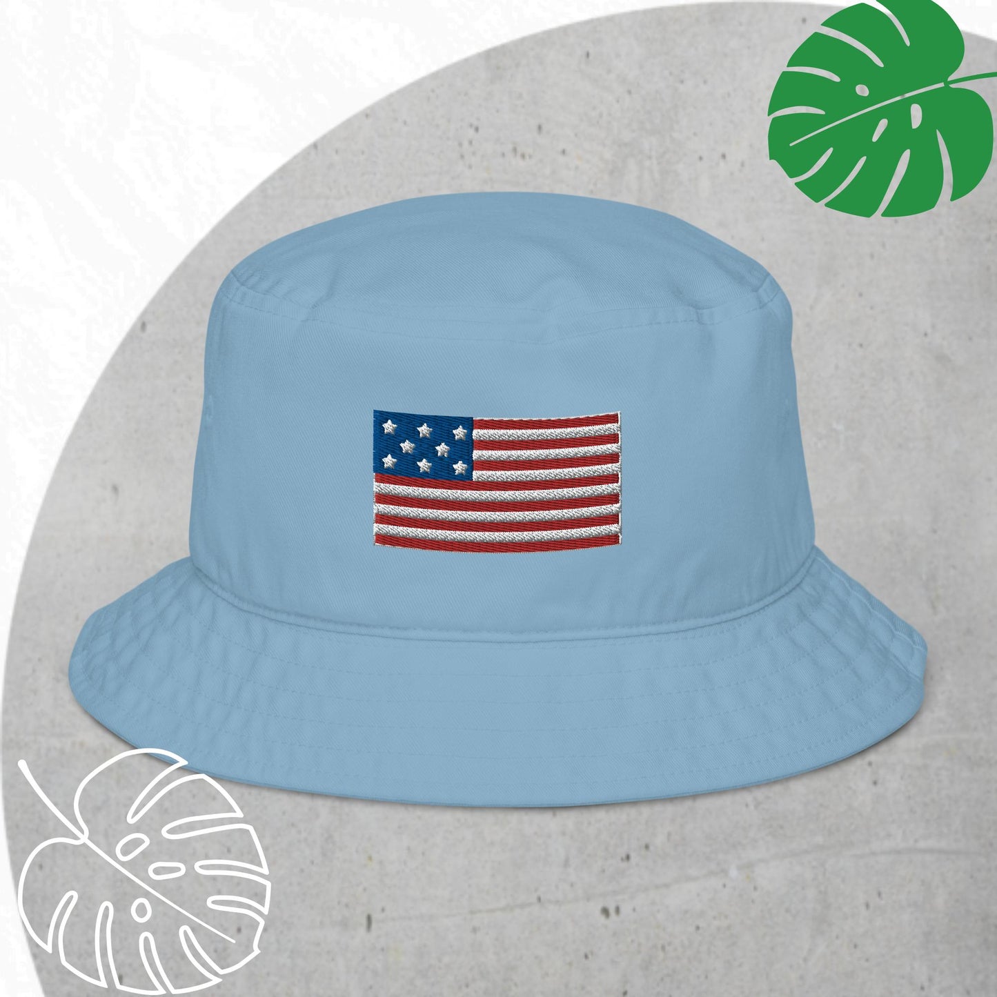 Flag bucket hat